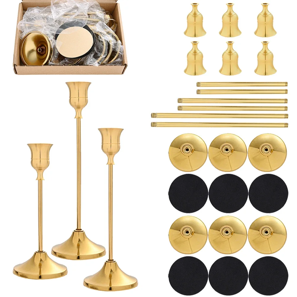 Holiday Candle Set - 6 set di portacandele vintage in