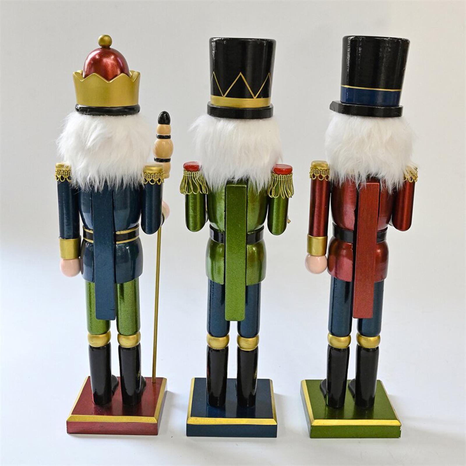 Nutcracker Figurine - Statuetta decorativa in legno a forma