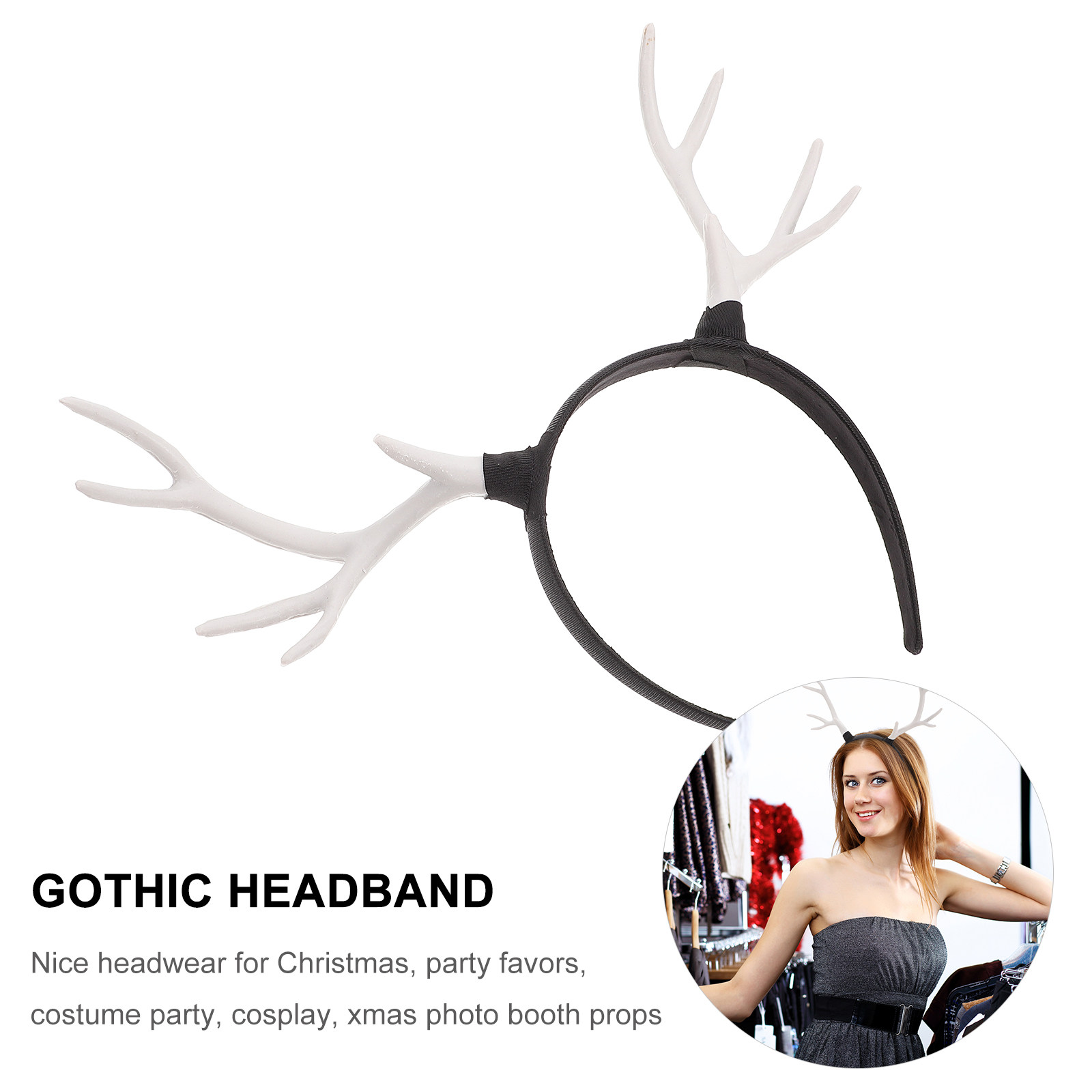 1 Pezzo Fascia per Capelli Nat - Reindeer Antlers Headband recensione e prezzo